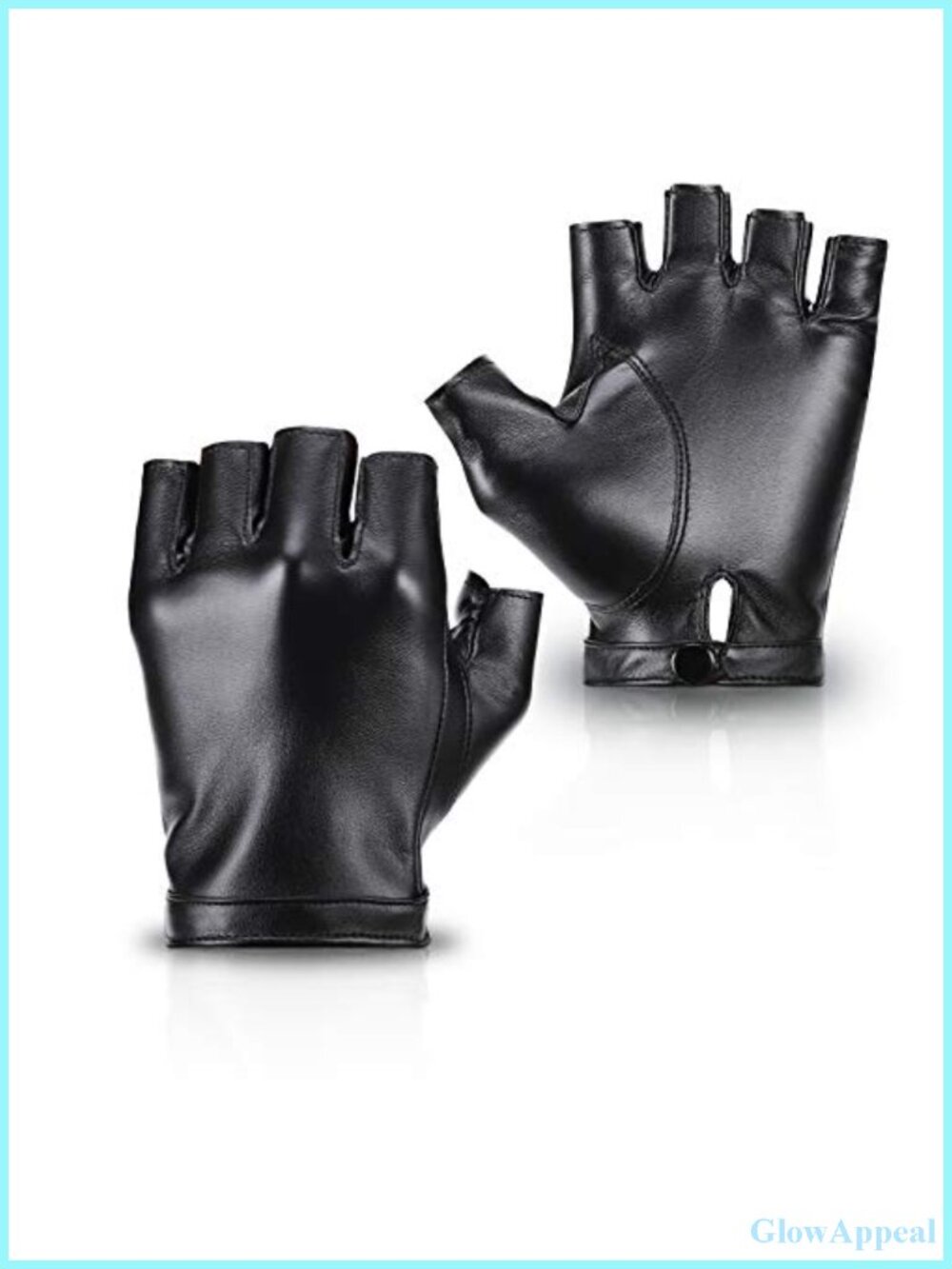 Fingerless PU Faux Leather Gloves for Driving, Outdoor Sports, Cosplay
